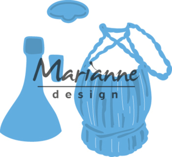 Marianne Design - Creatables Dies - Tiny's Italian Wine Bottle LR0479