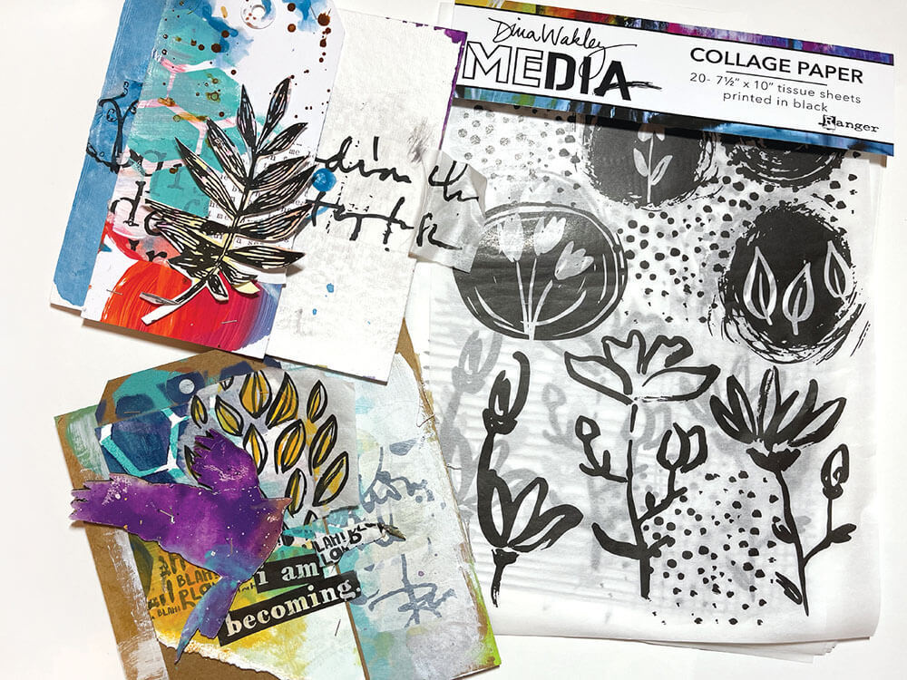 Dina Wakley Media Collage Paper - Things That Grow MDA77893