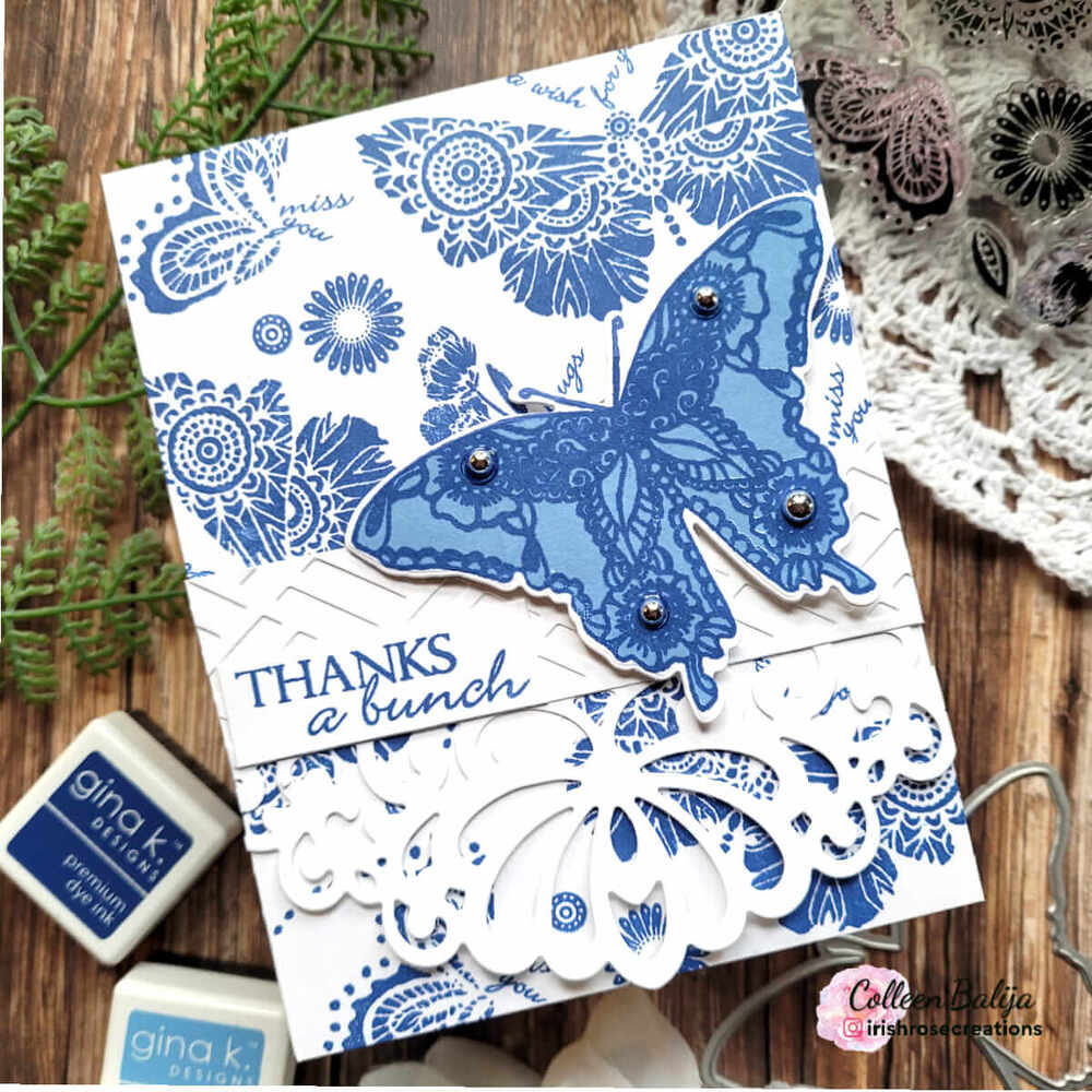 Gina K Designs Clear Stamps - Beautiful Butterflies 3