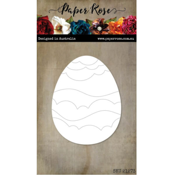 Paper Rose Dies - Scalloped Waves Egg 21273