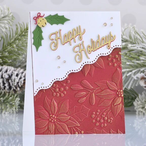 Spellbinders Etched Dies - Happy Holidays - Gnome For Christmas S1096