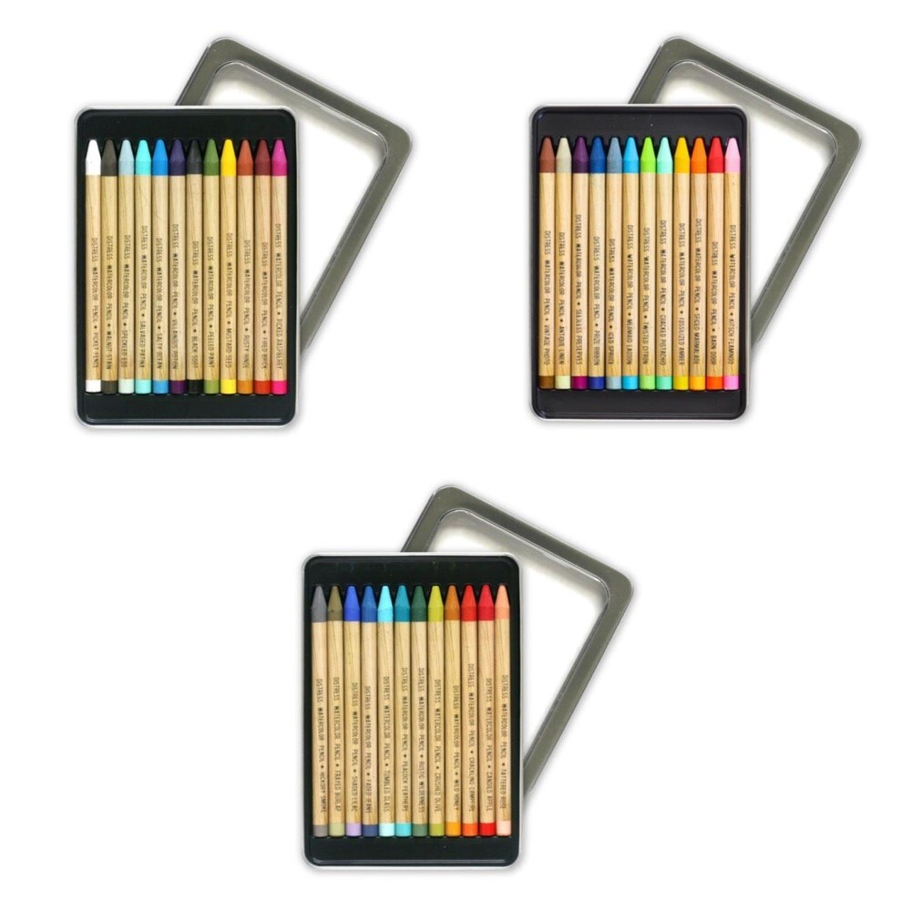 Tim Holtz Distress Watercolour Pencils Bundle Set 1, 2, 3