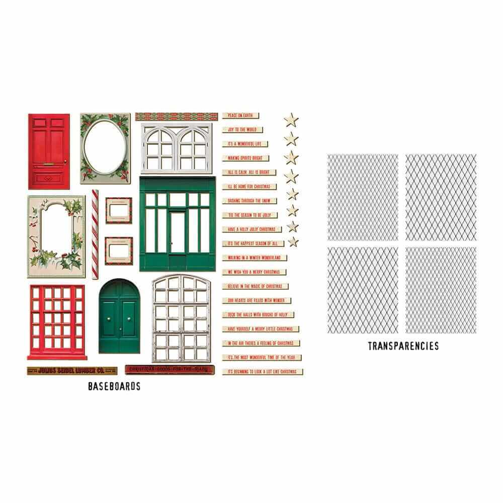 Tim Holtz Idea-ology - Christmas Baseboards + Transparencies TH94349
