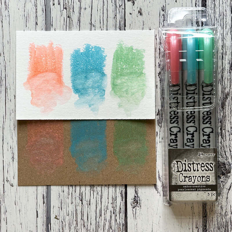 Tim Holtz Distress Christmas Pearlescent Crayon - Set #6 TSCK84396