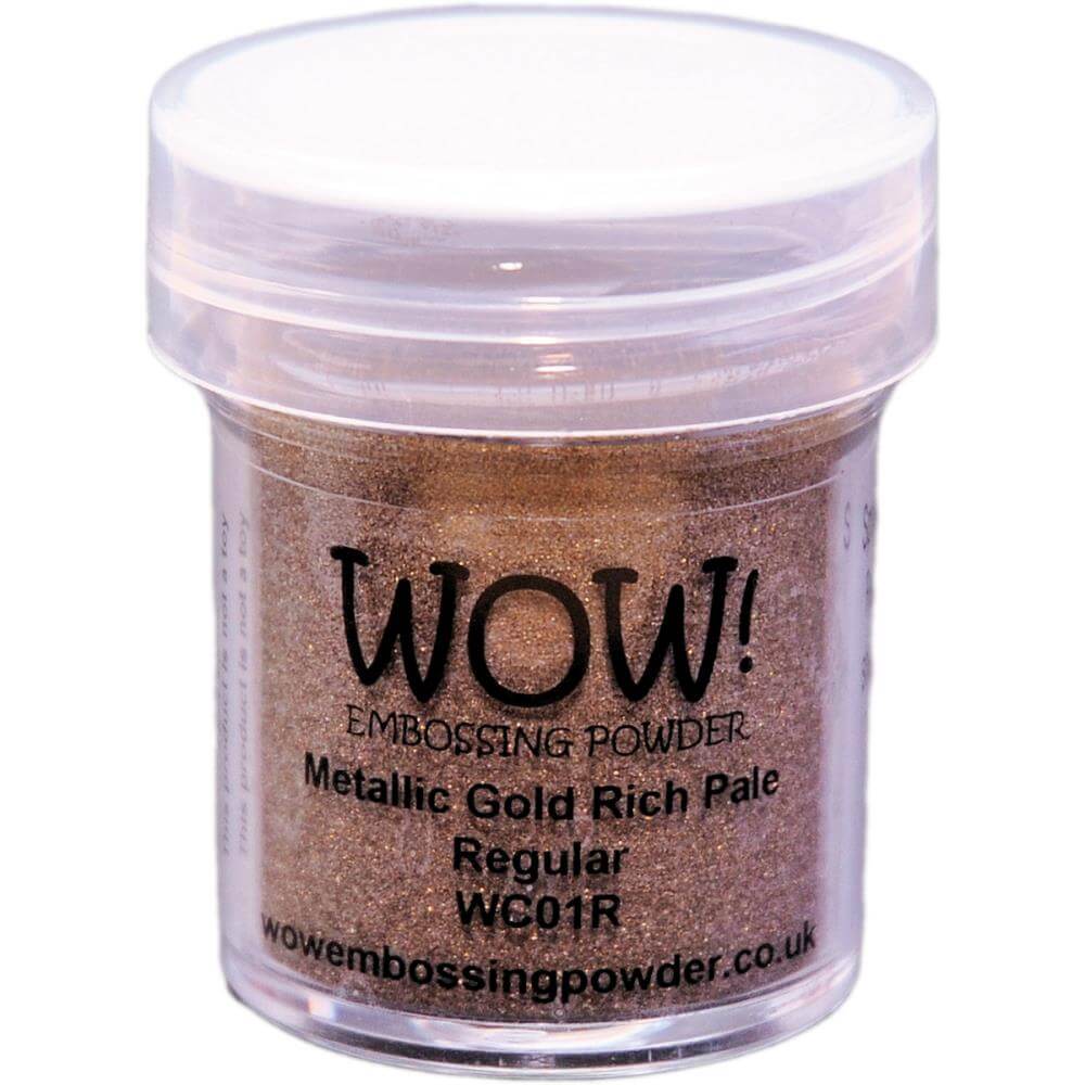 Wow! Embossing Powder Regular 15ml - Metallic Gold Rich Pale