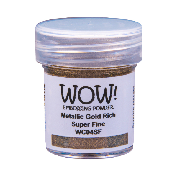 WOW! Embossing Powder Superfine 15ml - Metallic Gold Rich