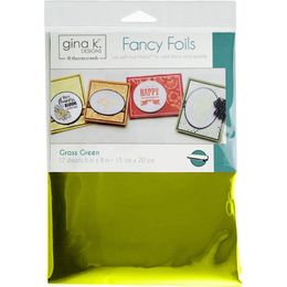 Gina K Designs Fancy Foil Deco Foil 6"X8" 12/Pkg - Grass Green