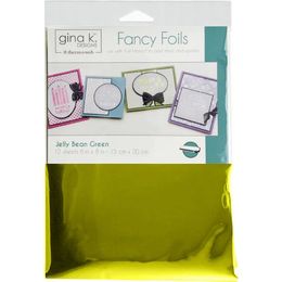 Gina K Designs Fancy Foil Deco Foil 6"X8" 12/Pkg - Jelly Bean Green