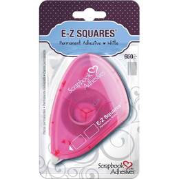 3L Scrapbook Adhesives E-Z Square Tabs 650/Pkg - Permanent