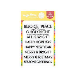 Waffle Flower Clear Stamps - Elegant Christmas Sentiments 421431