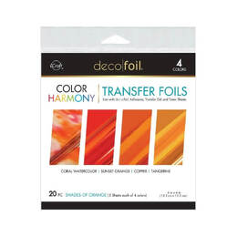 Deco Foil Color Harmony Transfer Foil Multi-Pack - Shades of Orange