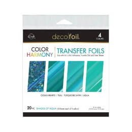 Deco Foil Color Harmony Transfer Foil Multi-Pack - Shades of Aqua