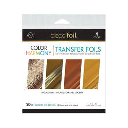 Deco Foil Color Harmony Transfer Foil Multi-Pack - Shades of Brown