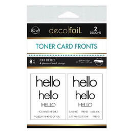 Deco Foil A2 Toner Card Fronts - Oh Hello