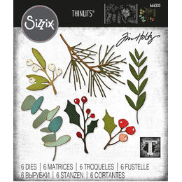Sizzix Thinlits Die Set 6Pk - Festive Gatherings by Tim Holtz 666333
