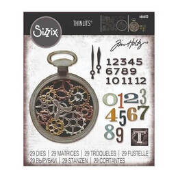 Sizzix Thinlits Dies 29/Pkg - Vault Watch Gears By Tim Holtz 666603