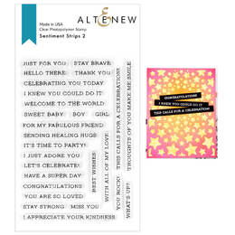 Altenew Clear Stamps - Sentiment Strips 2 ALT4025