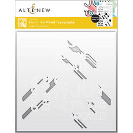 Altenew Simple Coloring Stencil - Joy to the World Typography ALT6435