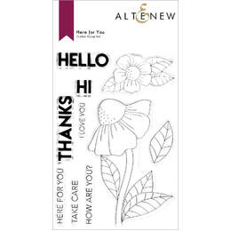 Altenew Clear Stamps - Here for You ALT6762