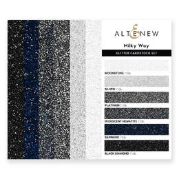 Altenew Glitter Gradient Cardstock Set - Milky Way (6 Colors, 24 sheets)