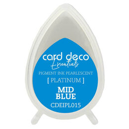 Couture Creations Card Deco Essentials Fast-Drying Pigment Ink Pearlescent - Mid Blue CDEIPL015