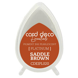 Couture Creations Card Deco Essentials Fast-Drying Pigment Ink Pearlescent - Saddle Brown CDEIPL020