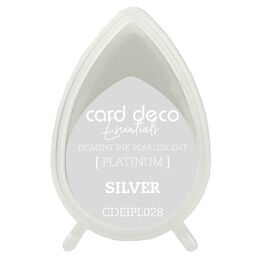 Couture Creations Card Deco Essentials Fast-Drying Pigment Ink Pearlescent - Silver CDEIPL028