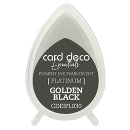 Couture Creations Card Deco Essentials Fast-Drying Pigment Ink Pearlescent - Golden Black CDEIPL030
