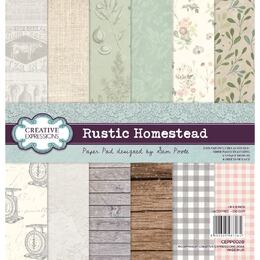 Creative Expressions Paper Pad 8in x 8in - Rustic Homestead (by Sam Poole)