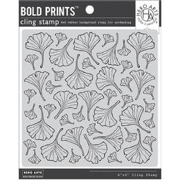 Hero Arts Cling Stamps - Ginkgo Leaves Pattern Bold Prints CG926