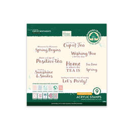 Couture Creations Cup of Sentiments Photopolymer Stamp Set (9pc)