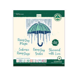 Couture Creations Parkside Crafts Rainy Day Magic Stencil Set (4pc)