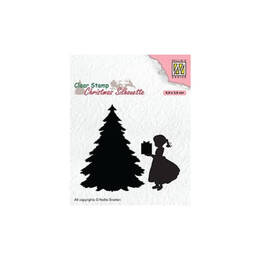 Nellie Snellen Clear Stamp Christmas Silhouette - Thank you Santa!!!
