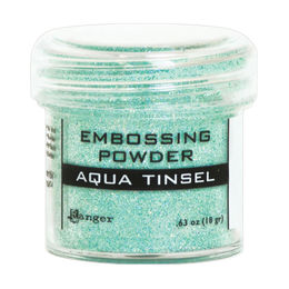 Ranger Embossing Powder - Tinsel Aqua EPJ60413