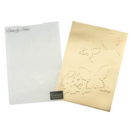 Couture Creations Emboss Folder 5 x7 - Butterfly Notes (Unpackaged)
