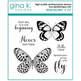 Gina K Designs Clear Stamps - Never Lose Hope MINI