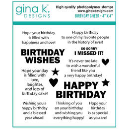 Gina K Designs Clear Stamps - Birthday Cheer