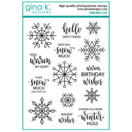 Gina K Designs Clear Stamps - Snow Much Love