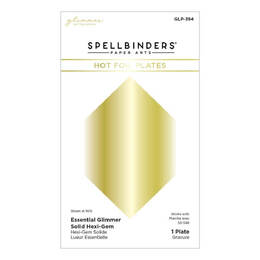 Spellbinders Glimmer Hot Foil Plate - Hexi Gem GLP394