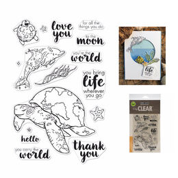 Hero Arts Clear Stamps 4"X6" - Carry The World HA-CM422