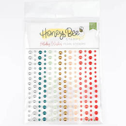 Honey Bee Pearl Stickers - Holiday Wishes Pearls (210 Count) HBGS-PRL13