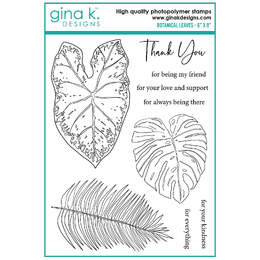 Gina K Designs Clear Stamps - Botanical Leaves