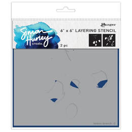 Simon Hurley create. Layering Stencil 6x6 - Lemon Branch HUS78487