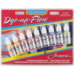 Jacquard Dye-Na-Flow Exciter Pack .5oz 9/Pkg JAC9908