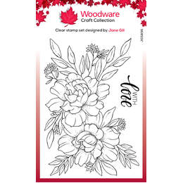 Woodware Clear Stamps - Roses With Love (4in x 6in)