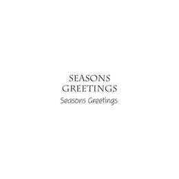 Woodware Clear Stamp Singles - Seasons Greetings (1.5in x 3in)