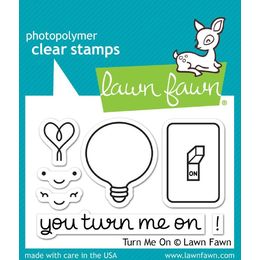 Lawn Fawn - Clear Stamps - Turn Me On LF1020