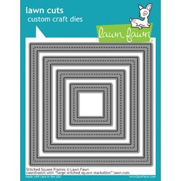 Lawn Fawn - Lawn Cuts Dies - Stitched Square Frames LF1143