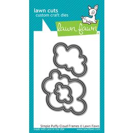 Lawn Fawn - Lawn Cuts Dies - Simple Puffy Cloud Frames LF1203