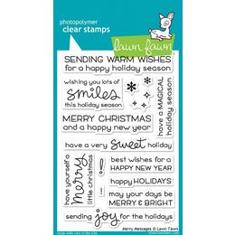Lawn Fawn - Clear Stamps - Merry Messages LF1230